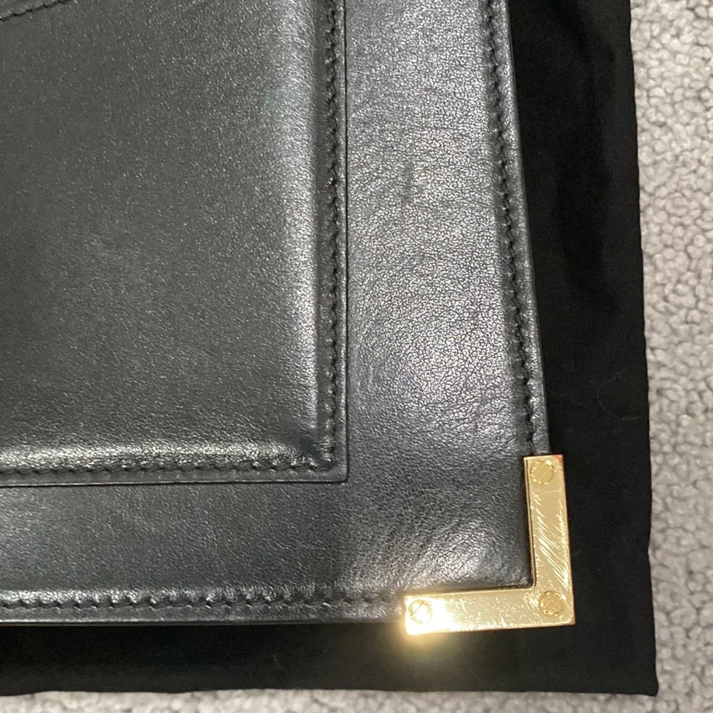 The Kooples medium black leather Emily Bag - Picture 9 of 17